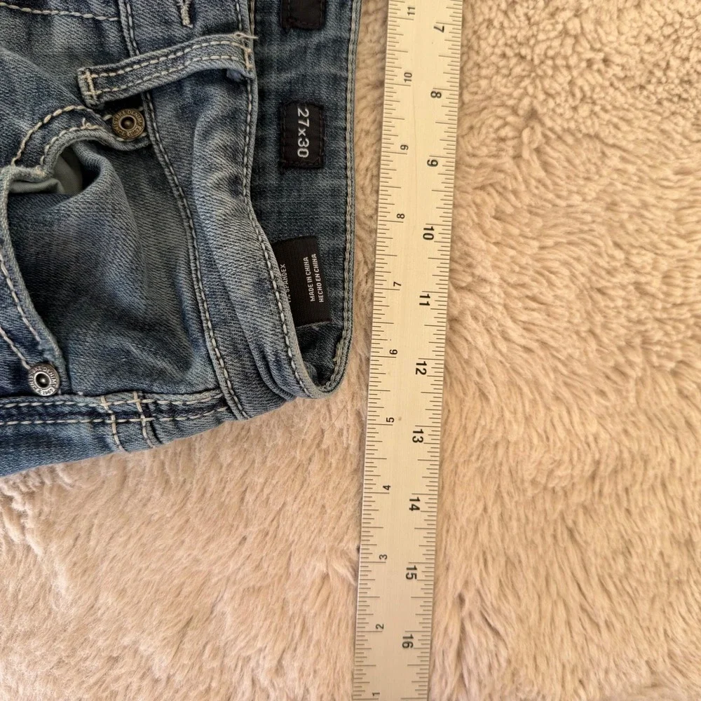 Western BKE Aiden Bootcut Jeans Womens 27x30‎ Medium Wash Distressed Denim